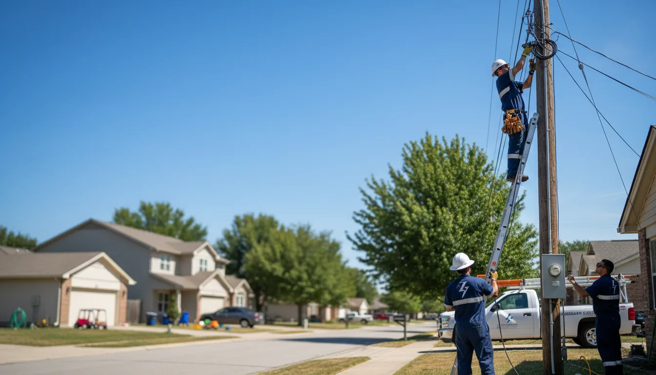 Residential electrician providing installation services in Warm Springs, GA